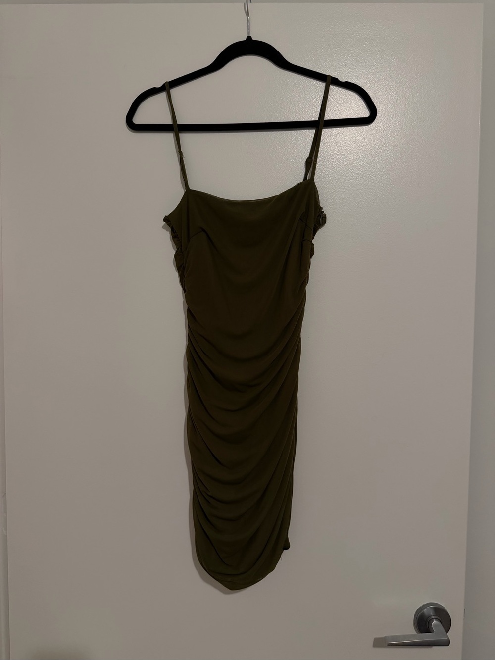 Princess Polly Olive Green Ruched Midi Dress